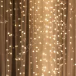 Lampki 240 LED Kurtyna druciki białe ciepłe dł. 5+1,5m pilot