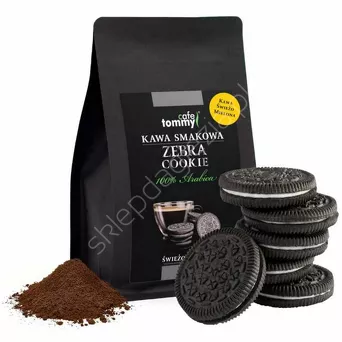 Kawa mielona smakowa Zebra Cookie 250g
