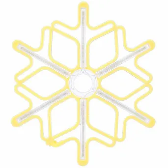 Lampki Śnieżynka 60cm neon białe ciepłe + zimny flash