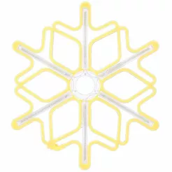 Lampki Śnieżynka 60cm neon białe ciepłe + zimny flash