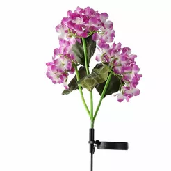 Lampa solarna LED Hortensja 68cm zimny biały mix kol.