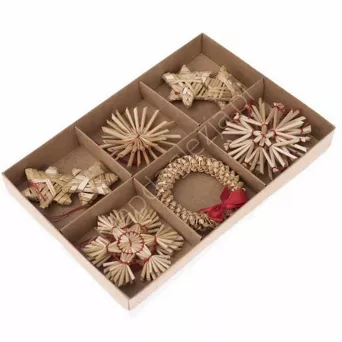 Zawieszka ze słomy mix 10 szt