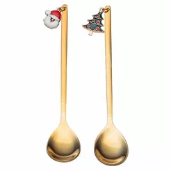 Łyżeczka świąteczna z zawieszką na blistrze 2szt