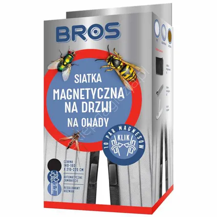 Siatka na drzwi magnetyczna 100*220 czarna Bros