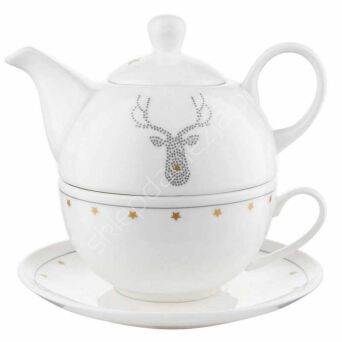 Dzbanek porcelanowy z filiżanką Mystic Tea for One 400ml
