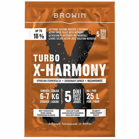 Drożdże gorzelnicze Turbo X-harmony 25L, 138g