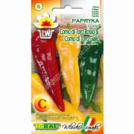 Papryka Corno Torro Rosso Giallo 0,5g Toraf