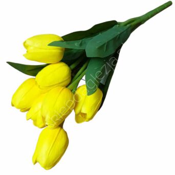 Bukiet Tulipan pianka żółte 7szt