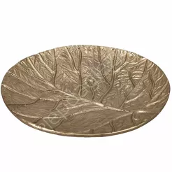 Półmisek okrągły liść złota 24x3cm