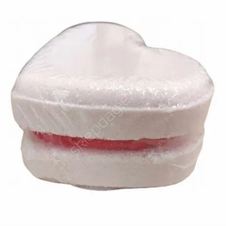 Musujące Serce do kąpieli Różowe 90g