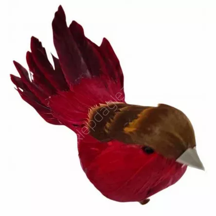 Klips Ptaszki 12cm 2szt bordo