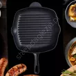 Patelnia żeliwna grillowa 26cm Prowent