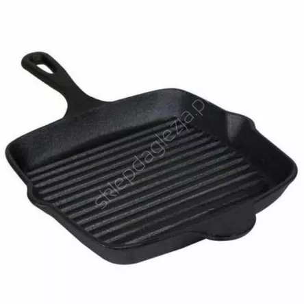 Patelnia żeliwna grillowa 26cm Prowent