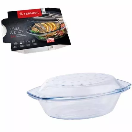 Naczynie żaro 2,9l owalne z pokrywą