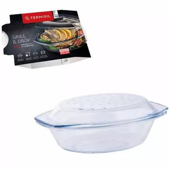 Naczynie żaro 2,9l owalne z pokrywą