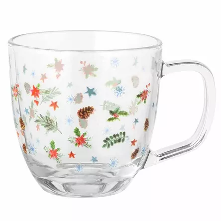 Kubek świąteczny szklany Zimowe Skrzaty B 420ml