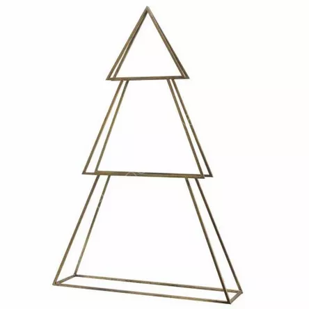 Choinka metalowa złota 77x19x117cm