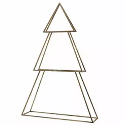 Choinka metalowa złota 77x19x117cm