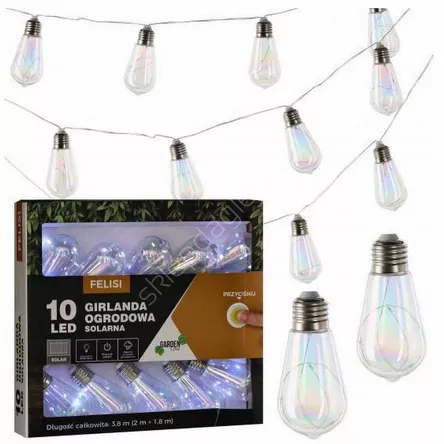 Girlanda ogrodowa solarna 1,8m