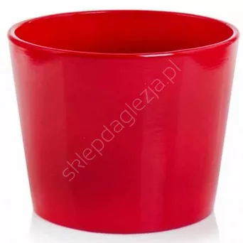 Doniczka cer P 71.029.13 czerwona