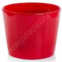 Doniczka cer P 71.029.13 czerwona