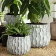 Doniczka cer Vave grey/black 14/11cm