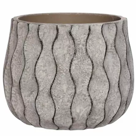Doniczka cer Vave grey/black 14/11cm