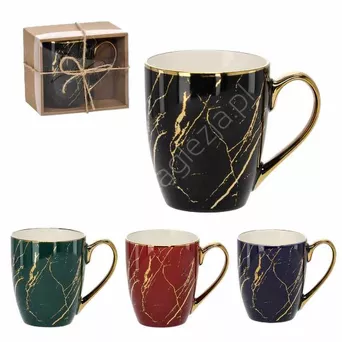 Kubek porcelanowy Marmurek złoto 400ml