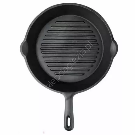 Patelnia żeliwna grillowa 30cm Prowent