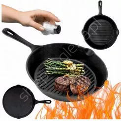 Patelnia żeliwna grillowa 26cm Prowent