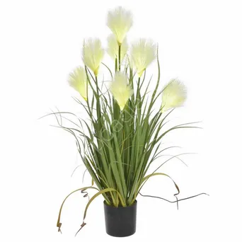 Trawa  pampasowa w doniczce LED 80cm