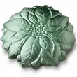 Talerz szklany Gwiazda betlejemska zielona 31,5cm