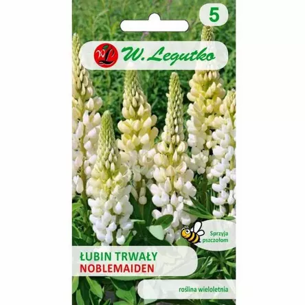 Łubin trwały ogrodowy Russel Noblemaiden bia 2g  L