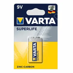 Bateria Varta 1szt 9,0V blister 6F22 Superlife