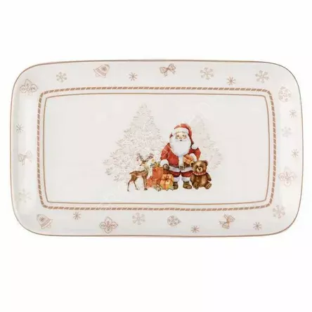 Talerz prostokątny Winter Fun 22,5x12,5cm