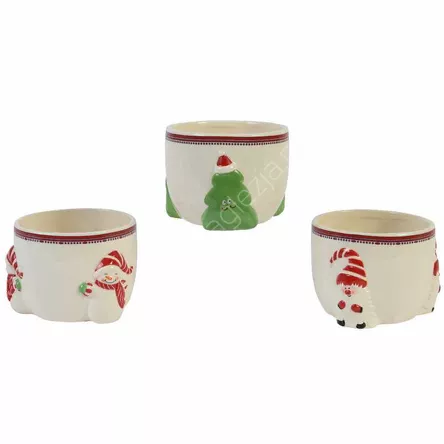 Doniczka z motywem świątecznym 14x10cm
