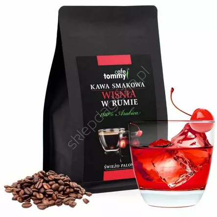 Kawa ziarnista smakowa Wiśnia w Rumie 250g