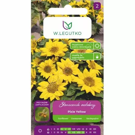 Słonecznik ozdob karł.poj.poli Pixie Yellow 3g  L