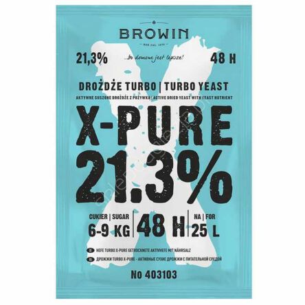 Drożdże gorzelnicze Turbo X-Pure 21,3% 135g