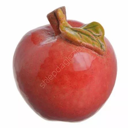 Jabłko ceramiczne czerwone 7,5 cm 