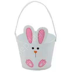 Koszyczek wielkanocny z filcu Zając 17x23cm