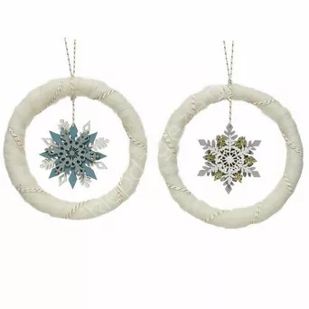 Zawieszka Ring ze śnieżynką 16cm