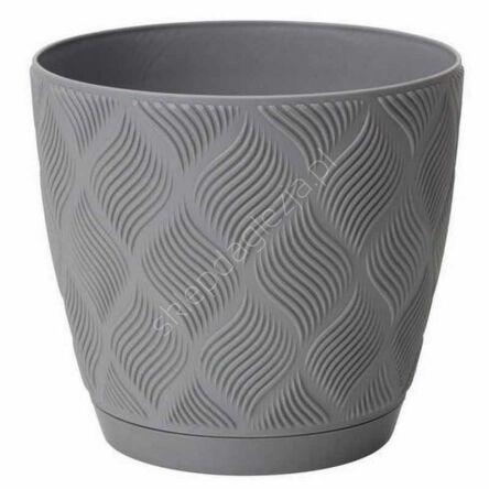 Doniczka Form Flow Petit Eco Rec z podst. 17 platyna