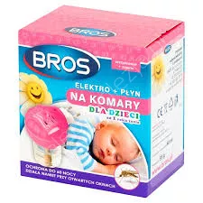 BROS Elektro + płyn na komary 60 nocy dla dzieci