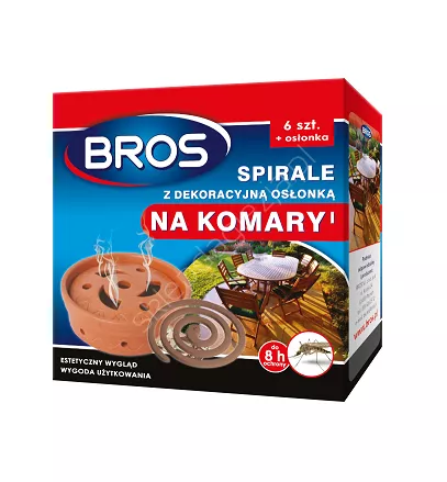 BROS Spirala owadobójcza na komary z osłonką