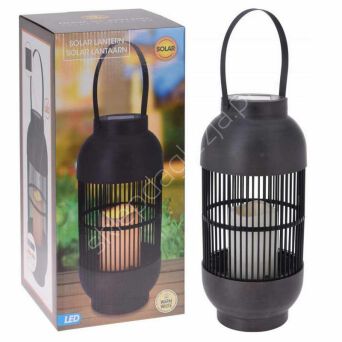 Lampa solarna Latarnia rattan