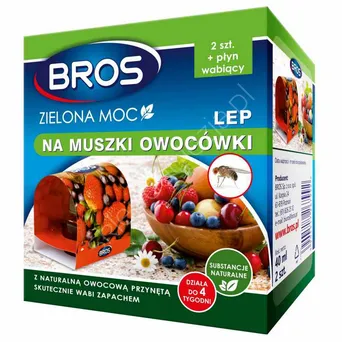 Zielona moc lep na muszki owocówki 2szt