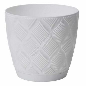 Doniczka Form Flow Petit Eco Rec z podst. 19 biała