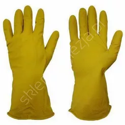 Rękawiczki gumowe żółte S