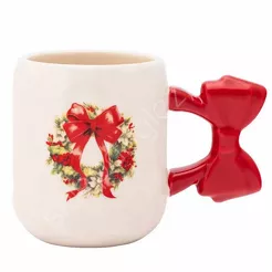 Kubek świąteczny z ozdobnym uchem Wianek 2 420ml